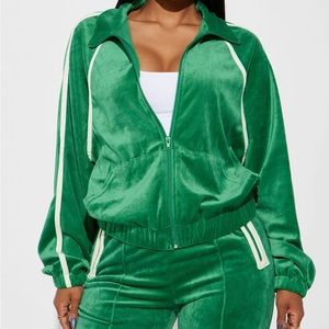 Old school velour outfit